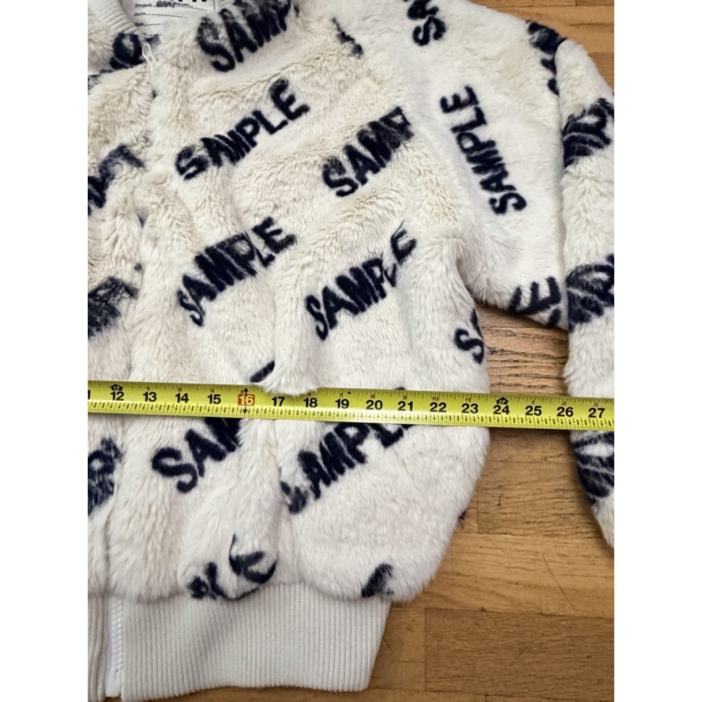 RARE Prototype SMFK Sample Fur Jacket All Over Print Zip Streetwear Collectable - Picture 9 of 16